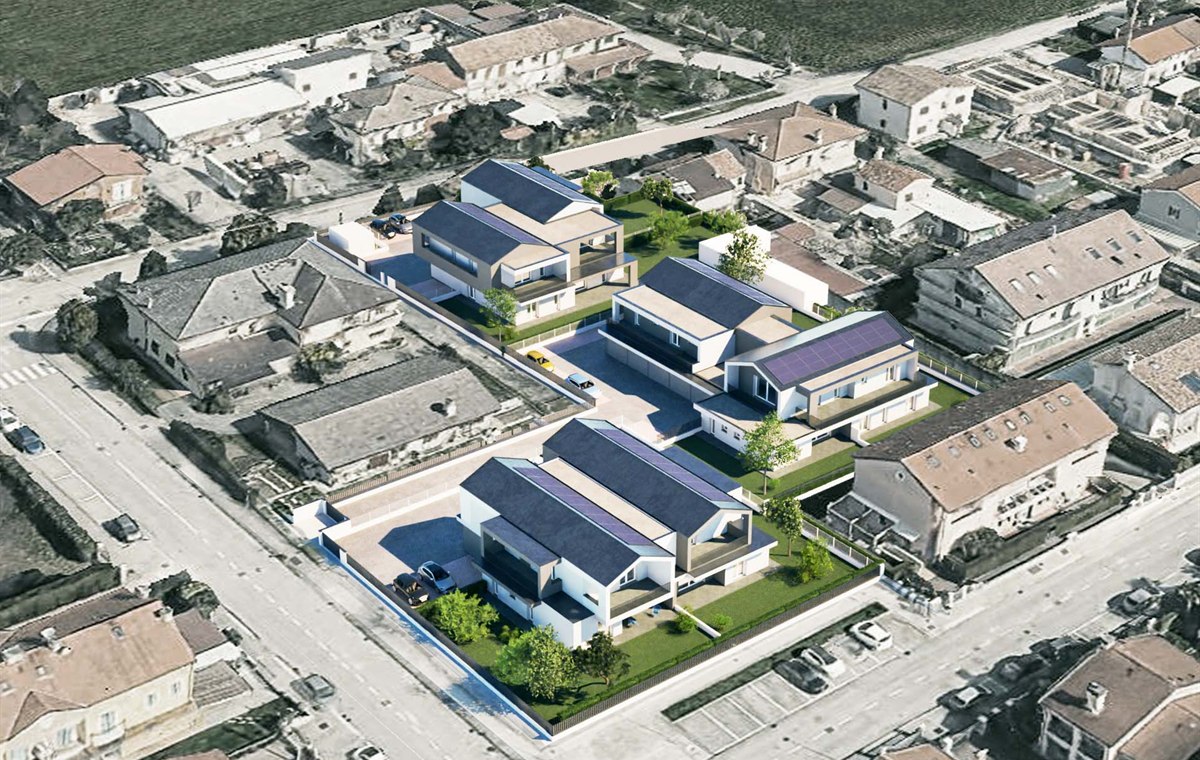 Vista aerea dell'operazione immobiliare Pionca